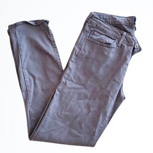 Just Black Lighter Weight Stretchy Grey Mid Rise Skinny Jeans Size 30 Waist 30